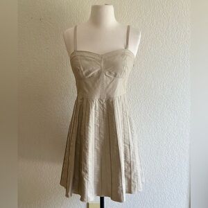 Epique Moi Vegan Leather Corset Style Spaghetti Strap Mini Dress Sz Sm